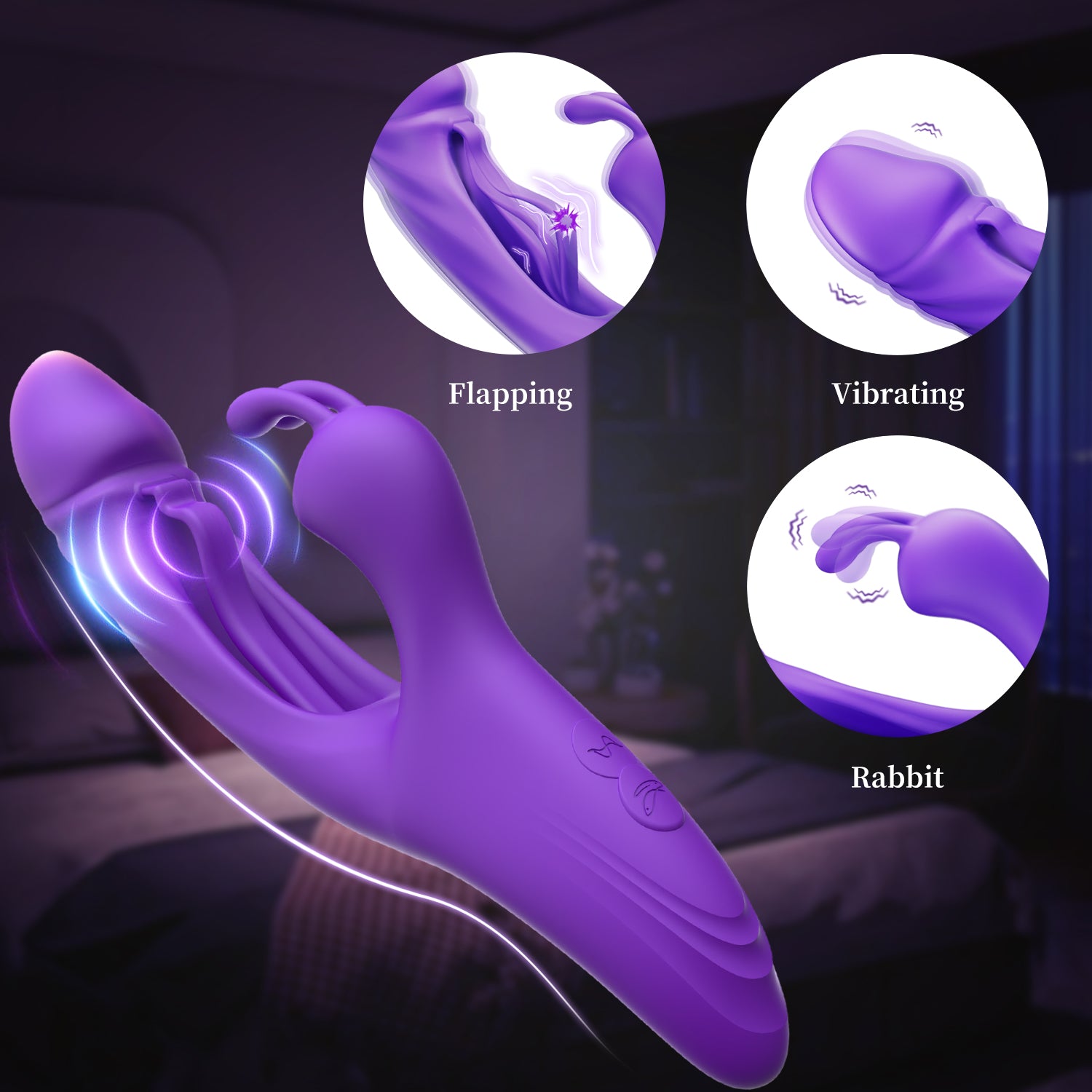 Laptor Vibrator Rabbit Vibrating Luvmazer