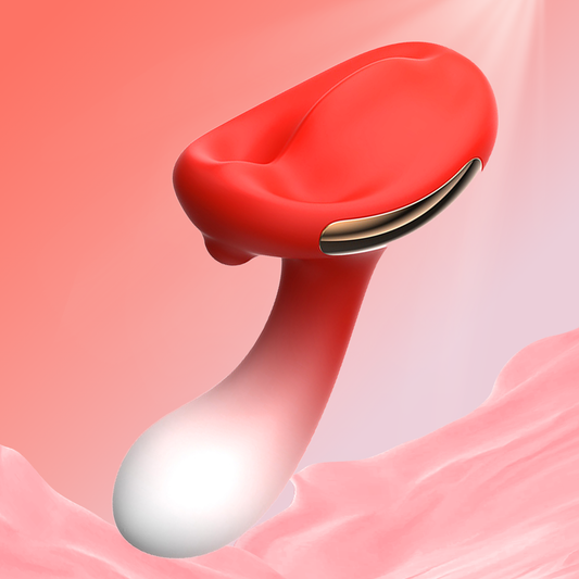 MushLust™ Dual Motor G-Spot Vibrator – Suction & Thrusting Oral Simulator Toy