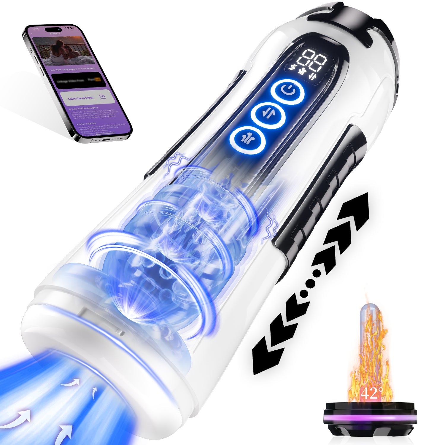 Interstellar Smart Stroker Suction Toy with App Control Luvmazer Interstellar Smart Stroker Suction Toy with App Control Luvmazer